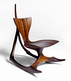Sculpted Rocking Chair by Jack Rogers Hopkins