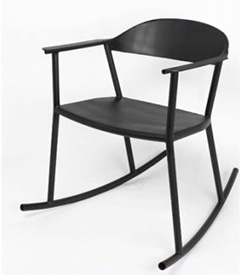 Steel Rocking Chair  by Max Lipsey
