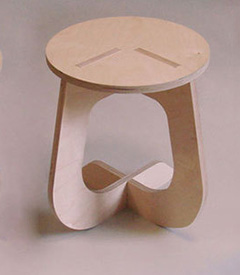 Rocking Stool by James McBennett
