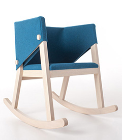 Ivetta Rocking Chair by Giancarlo Cutello